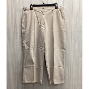 SAG HARBOR Women's (Size 17X21") Sport Khaki Capris Pockets *No Fabric Tag*
